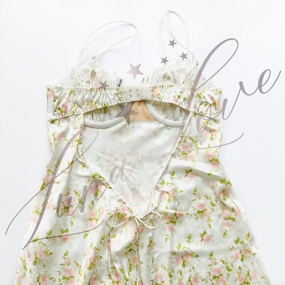FOR LOVE & LEMONS Chania Midi Floral Dress NWT - Picture 9 of 11